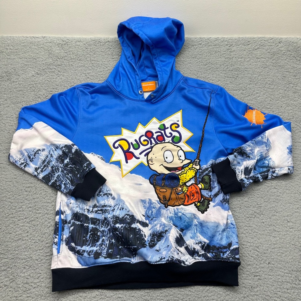 Nickelodeon 2019 Rugrats Adult Large Hoodie Sweatshirt Tommy‎ Mountain Adventure